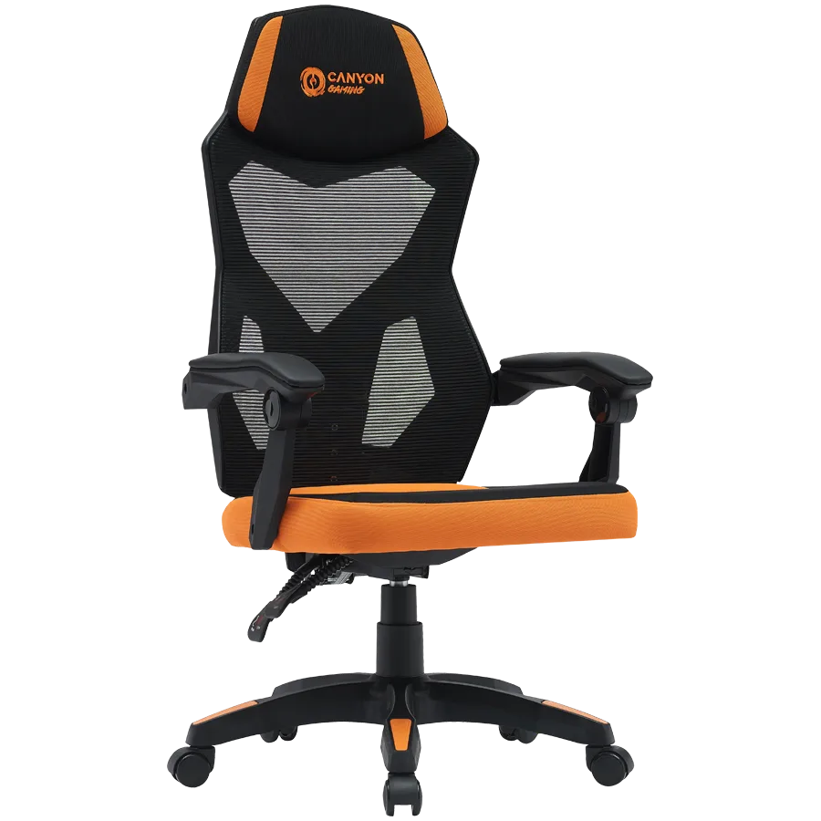 Геймърски стол CANYON gaming chair Wave MCH02 Mesh Black Orange - Image 58