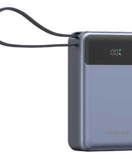 Външна батерия CANYON power bank OnPower 600 built-in cable 20000 mAh PD65W Dark