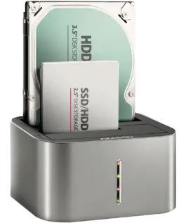 Докинг станция за твърд диск AXAGON ADSA-DC USB3.2 Gen1 - 2x SATA 6G CLONE DUAL HDD Dock Station