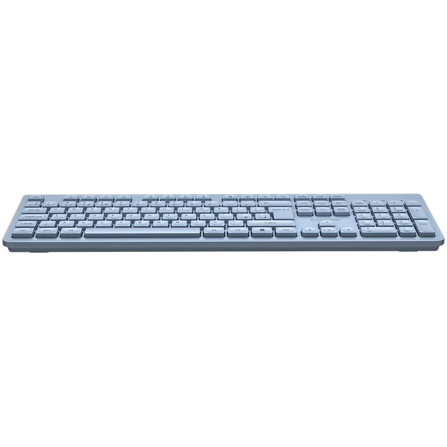 Клавиатура CANYON keyboard HKB-W01 UK/US AAA Wireless Blue - Image 48