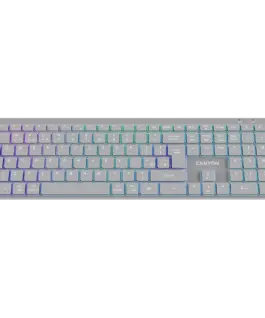 Клавиатура CANYON keyboard HKB-W11 UK/US RGB Dual Mode Wireless Grey