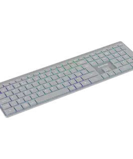 Клавиатура CANYON keyboard HKB-W11 UK/US RGB Dual Mode Wireless Grey