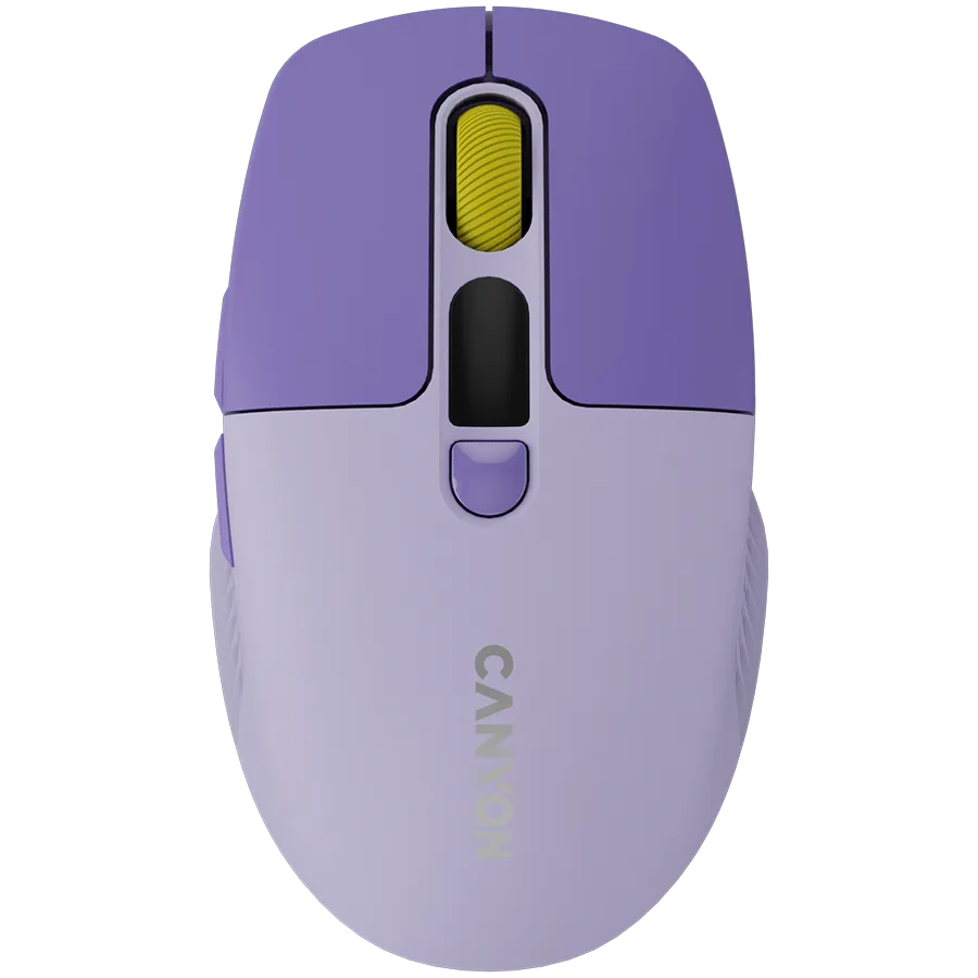 Безжична мишка CANYON mouse MW-26 LCD Silent Dual Mode Wireless Violet