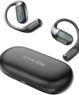 Bluetooth слушалки CANYON headset OnFlow 12 OWS ENC Black