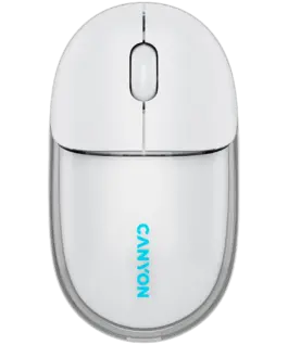 Безжична мишка CANYON mouse OnClick 24 BT/ Wireless Transparent/White
