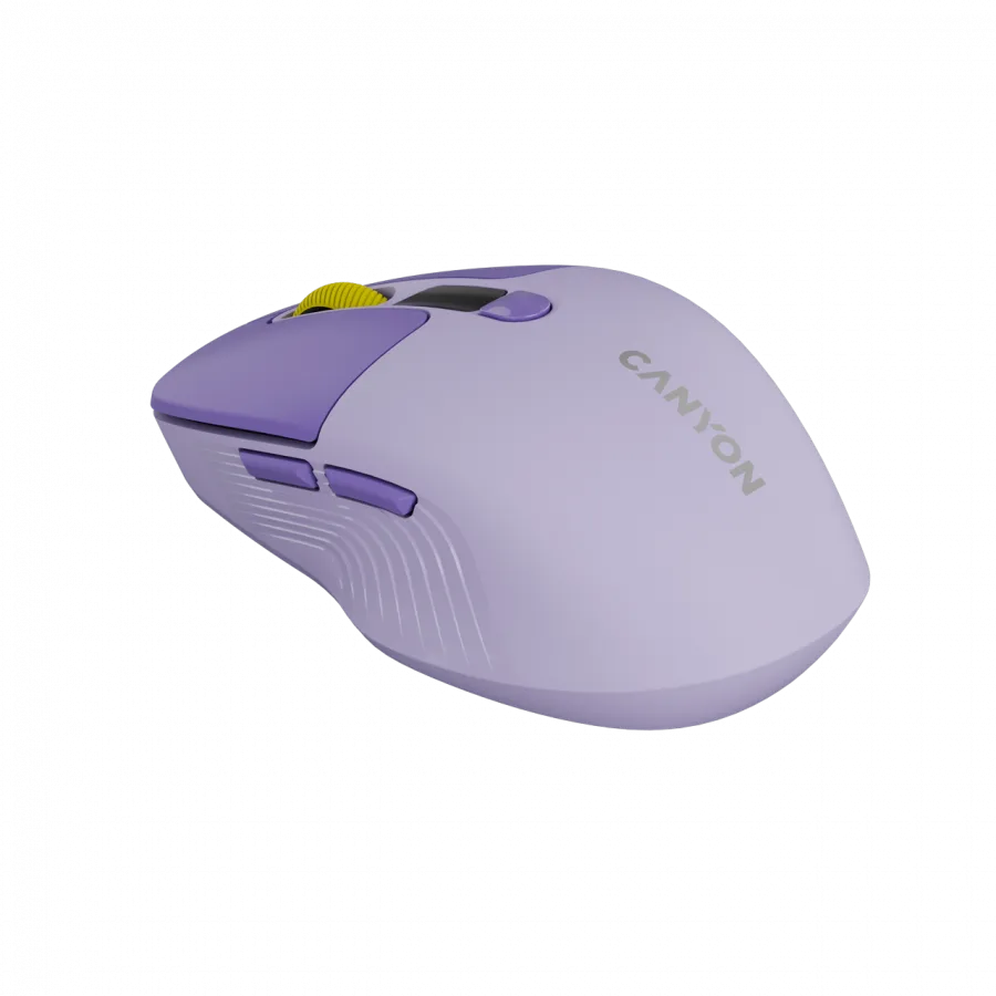 Безжична мишка CANYON mouse MW-26 LCD Silent Dual Mode Wireless Violet - Image 58