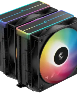 Охладител за процесор Охладител DeepCool AG620 BK ARGB V2 CPU Air Cooler 2x120mm ARGB PWM Fan Core Touch Technology 2.0