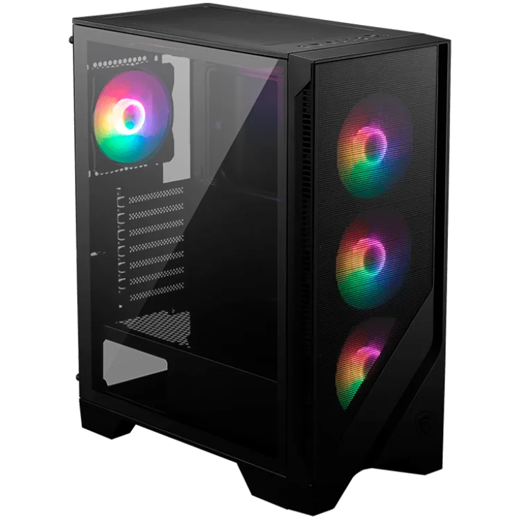 Кутия за компютър MSI MAG FORGE 120A AIRFLOW Mid-Tower ATX/M-ATX/ITX 2x USB 3.2 Gen 1 Type-A 1x Audio/1x Mic LED On/Off
