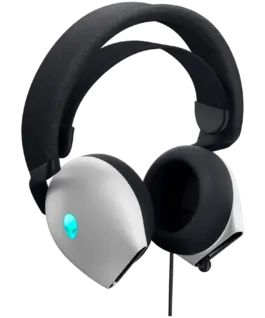 Alternative view of Геймърски слушалки Alienware Wired Gaming Headset - AW520H (Lunar Light)