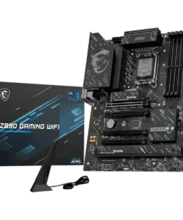 Дънна платка MSI Z890 GAMING WIFI LGA 1851 Dual Channel DDR5 up to 8800(OC)MHz 4x PCIe x16 slots 3x M.2 slots 6x USB 5Gb
