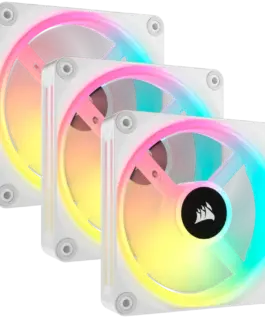 Вентилатор CORSAIR iCUE LINK QX120 RGB WHITE 120mm Magnetic Dome RGB Fan Triple Fan Kit