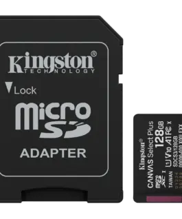 Карта памет Kingston 128GB microSDXC Canvas Select Plus Gen3 150MB/s A1 Card + Adapter