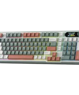 Геймърска клавиатура ROYAL KLUDGE RK-S98 Camping Green Gaming Keyboard Chartreuse