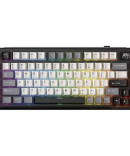 Геймърска клавиатура ROYAL KLUDGE RK L75 Knight Black Gaming Keyboard Cream