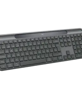 Клавиатура LOGITECH Slim Solar+ for Business – GRAPHITE – US INTL – 2.4GHZ/BT – INTNL-973 –