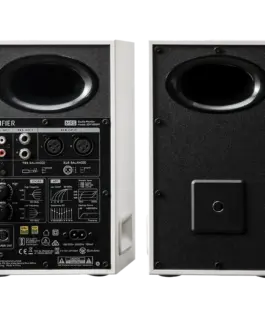 Alternative view of Тонколона Edifier MR5 Active Studio Monitors (Tri-amped), BT V6.0, Balanced XLR, Balanced TRS, RCA and AUX, which headphone output, 5-inch woofers, 3.75-inch mid-range drivers, and 1-inch silk dome tweeters, 110W (RMS), Room Acoustic Compensation, Wh