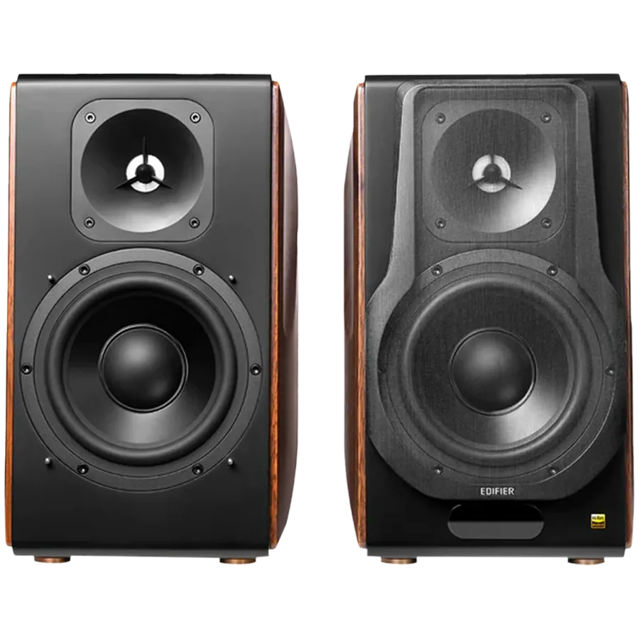 Тонколона Edifier S3000MKII Active Bookshelf Speakers (2.0), Bluetooth V5.0, Balanced XLR, Optical, Coaxial, USB and Line inputs, Planar magnetic tweeters aluminum diaphragm bass drivers, 256W (RMS), Control knobs, Remote, Brown - Image 22