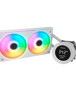 Alternative view of Охладител за процесор Охладител COUGAR Poseidon Vistek ARGB 240 AiO Liquid Watercooling - White