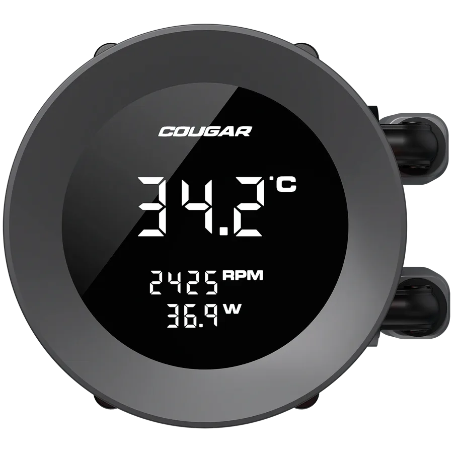 Охладител за процесор Охладител COUGAR Poseidon Vistek ARGB 360 AiO Liquid Watercooling - Black - Image 3