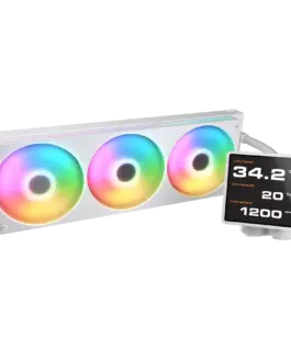 Alternative view of Охладител за процесор Охладител COUGAR Poseidon Vistek Pro ARGB 360 AiO Liquid Watercooling - White