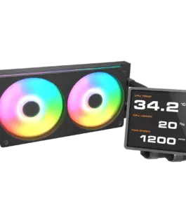 Alternative view of Охладител за процесор Охладител COUGAR Poseidon Vistek Pro ARGB 240 AiO Liquid Watercooling - Black