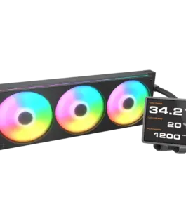 Alternative view of Охладител за процесор Охладител COUGAR Poseidon Vistek Pro ARGB 360 AiO Liquid Watercooling - Black