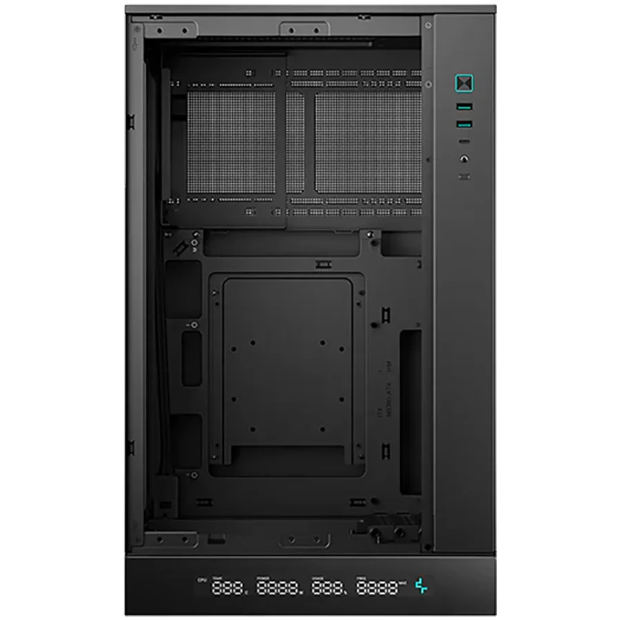 Кутия за компютър DeepCool CH270 DIGITAL, Mini Tower, Mini-ITX/Micro-ATX, 2xUSB3.0, 1xType-C Gen 2, 1xAudio/Mic, Mesh Panel, Black, R-CH270-BKNDM0-G-1, 2Y - Image 27
