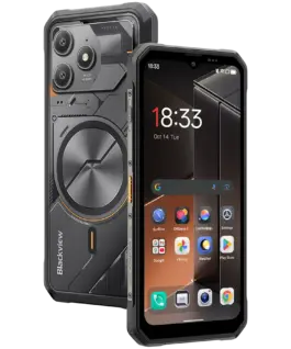 Alternative view of Мобилен телефон Blackview FORT100 LTE 6.56-inch HD+ 1612x720 90Hz 8+128GB MT Helio G81 Octa-Core 2.0GHz 13MP Front 16MP Rear NFC MIL-STD-810H 5000mAh Fingerprint Android 16 Cosmic Black