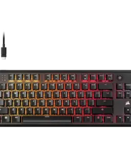 Геймърска клавиатура Corsair K70 CORE TKL Gaming Keyboard MLX RED Black