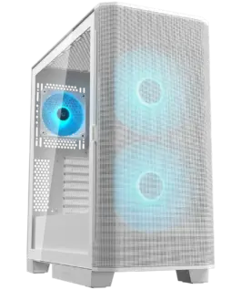 Кутия за компютър COUGAR AIRFACE FLO RGB PC Case Mid Tower White