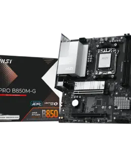 Дънна платка MSI Main Board PRO B850M-G (AM5 2x DDR5 1x HDMI 1xDP 2x PCI-E x16 2x M.2 Realtek 8126VB 5G LAN)