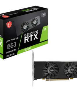 Видео карта MSI Video Card Nvidia GeForce RTX 3050 LP E 6G OC 2x HDMI 1x DP DUAL FAN