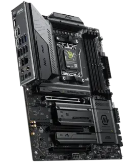 Alternative view of Дънна платка MSI MAG X870E TOMAHAWK MAX WIFI, ATX, Socket AM5, 4x DDR5 Dual Channel DDR5 up to 8400(OC)MHz, 3x PCIe 3.0 x16 slot, 4x M.2 slot, 4x USB 2.0, 3x USB 5Gbps, 2x USB 10Gbps, 1x 10Gbps Type-C, 2x 40Gbps Type-C, HDMI, 7.1 HD Audio, 5G LAN, Wi