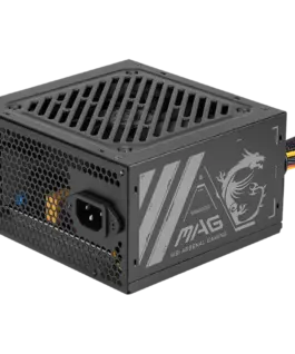 Захранване за компютър MSI MAG A500N-H 500W 80 Plus 120mm Fan Protections: OVP/SCP/OPP/UVP Dimensions: 150mmx140mmx86mm