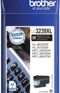 ГЛАВА ЗА BROTHER MFC J6945DW/J6947DW/J5945DW/HL J6000DW/J6100DW - HIGH CAPACITY - Black - PN LC3239XLBK