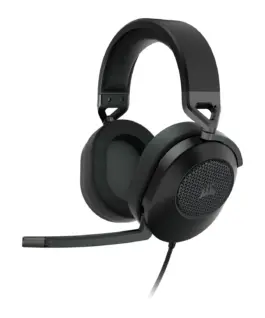 Геймърски слушалки с микрофон Corsair HS65 Carbon - Black