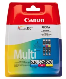 КОМПЛЕКТ 3 ГЛАВИ ЗА CANON PIXMA iP 4850/MG 5150/5250/6150/8150 - MULTI PACK - CMY - 3 ink tanks - /526/ - CLI-526C (CLI5