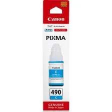 БУТИЛКА МАСТИЛО ЗА CANON PIXMA G1400/G2400/G3400 - /490/ - GI-490C (GI490C) - Ink Bottle - Cyan - PN