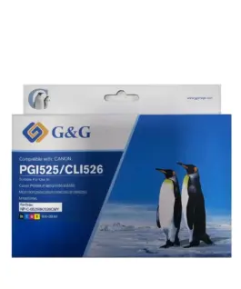 КОМПЛЕКТ 4 ГЛАВИ ЗА CANON PIXMA iP 4850/MG 5150/5250/6150/8150 - WITH CHIPS / С ЧИПОВЕ - PGI-525PGBK/CLI-526C/CLI-526M/C