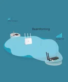 Двучестотна PCI Express безжична мрежова карта TP-Link Archer T4E