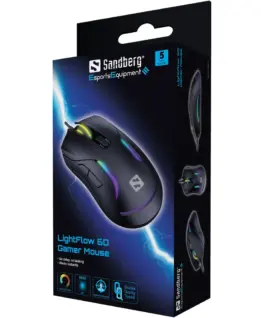 ГЕЙМЪРСКА МИШКА SANDBERG LightFlow 6D – Black – PN