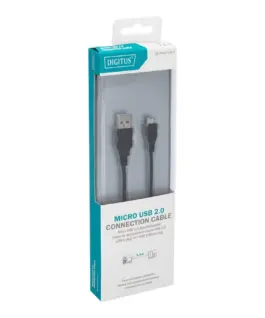 КАБЕЛ USB DIGITUS - USB-A to micro USB - 18 m - Black - PN DB-300127-018-S