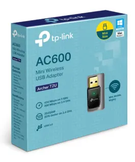 Alternative view of Безжичен двулентов USB адаптер TP-Link AC600 Archer T2U