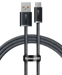 Кабел Baseus CALD000616 Dynamic Series USB Type A към USB Type C 100W 1м сив