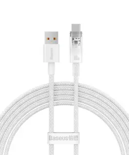 Кабел Baseus Explorer USB към USB-C 100W 1м CATS010402 - бял