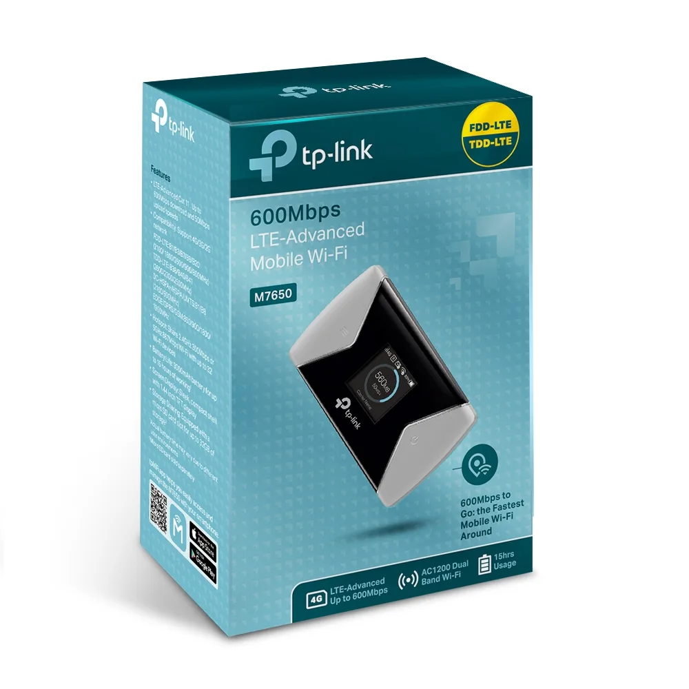 Двулентов 3G/4G LTE Wi-Fi рутер TP-Link M7650 600Mbps AC1200 - Image 33