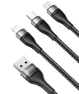 Кабел за данни за бързо зареждане Baseus Flash Series Ⅱ USB към M L C 66W 1.2м CASS040001 –