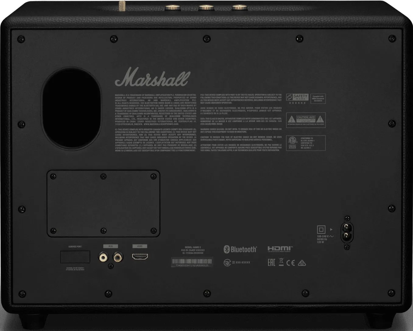 Преносима аудио система Marshall Woburn III Black 1006016 - черна - Image 4