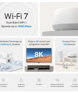 Безжична Wi-fi 7 Mesh система TP-Link Deco BE22