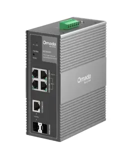 6-портов гигабитов индустриален лесно управляем комутатор TP-Link Omada IES206GPP с 3 PoE+ порта и 1 PoE++